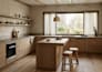 design japandi wabi sabi interior with photorealistic 3d rendering